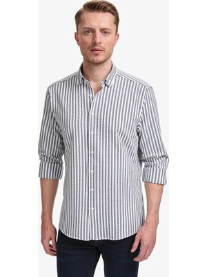 Pierre Cardin Regular Fit Erkek Gömlek Pu 10782 Lacivert