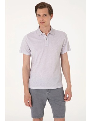 Pierre Cardin Slim Fit Kısa Kol Erkek Tişört 2175123 Taş