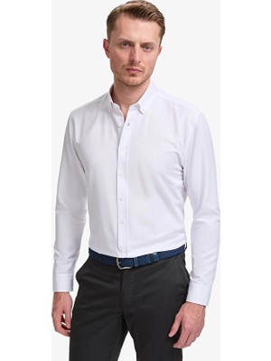 Pierre Cardin Regular Fit Erkek Gömlek Pu 10789 Beyaz