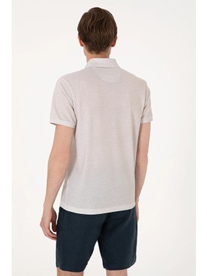 Pierre Cardin Slim Fit Kısa Kol Erkek Tişört 2175130 Bej