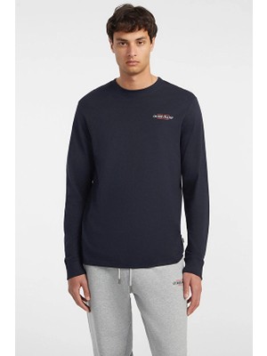 Guess Jeans Erkek Regular Fit Sweatshirt M4YI54K8HM0 Lacivert