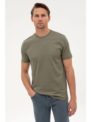 Pierre Cardin Slim Fit Erkek Tişört 2410837 Yeşil