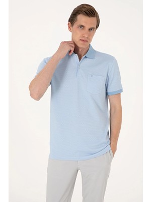 Pierre Cardin Regular Fit Kısa Kol Erkek Tişört 2201913 Açık Mavi