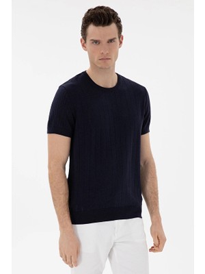 Pierre Cardin Regular Fit Kısa Kol Erkek Tişört 2119434 Lacivert