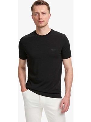 Pierre Cardin Slim Fit Erkek Tişört Pu 10700 Siyah