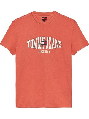 Tommy Jeans Erkek Tişört DM0DM22520 Kırmızı