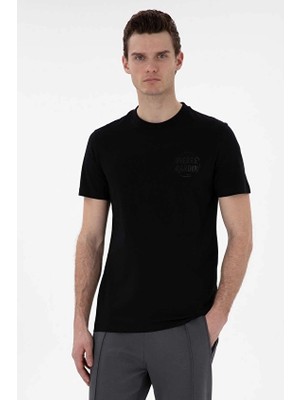 Pierre Cardin Regular Fit Erkek Tişört 2131802 Siyah