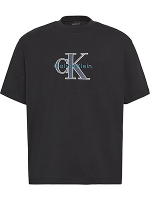 Calvin Klein Jeans Erkek Tişört LV04RE815G Siyah