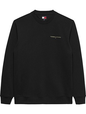 Tommy Jeans Erkek Sweatshirt DM0DM20249 Siyah