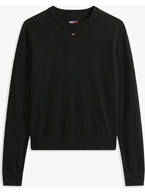 Tommy Jeans Kadın Kazak DW0DW20159 Siyah