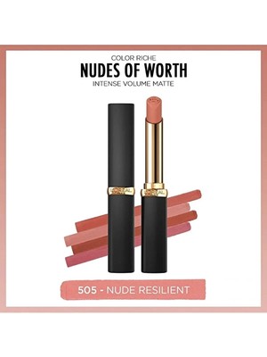 L'oréal Paris Color Riche Intense Volume Matte Ruj - 505 Nude Resilient