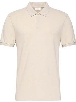 Calvin Klein Jeans Erkek Tişört LV040EM269 Ekru