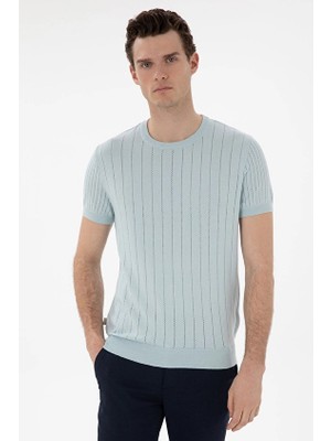 Pierre Cardin Regular Fit Kısa Kol Erkek Tişört 2119434 Su Yeşili