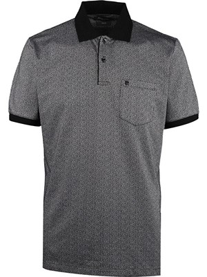 Pierre Cardin Regular Fit Düğmeli Polo Yaka Kısa Kol Erkek Tişört 1910712 Siyah