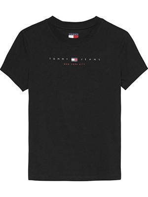Tommy Jeans Kadın Tişört DW0DW21422 Siyah