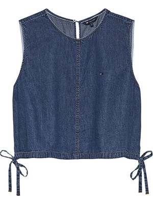 Tommy Jeans Kadın Gömlek DW0DW22609 Mavi