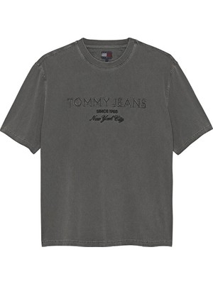 Tommy Jeans Erkek Tişört DM0DM22545 Siyah