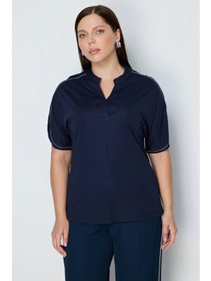 Onfashion Kadın Bluz 71367 Lacivert