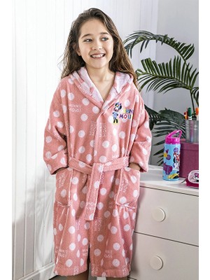 Özdilek Minnie Mouse Fashion Disney Lisanslı Çocuk Bornoz Seti 11/12 Yaş
