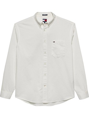 Tommy Jeans Erkek Gömlek DM0DM20696 Beyaz
