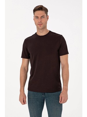 Pierre Cardin Regular Fit Erkek Tişört 2229600 Kahve