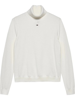 Tommy Jeans Kadın Kazak DW0DW21672 Beyaz