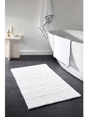 Cottons &amp; Clouds Stripe Banyo Paspası 61 x 102 cm