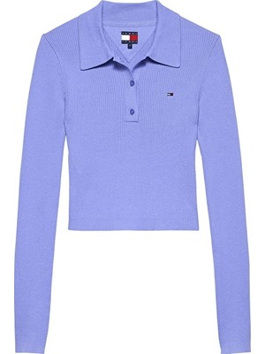 Tommy Jeans Kadın Kazak DW0DW21829 Mavi