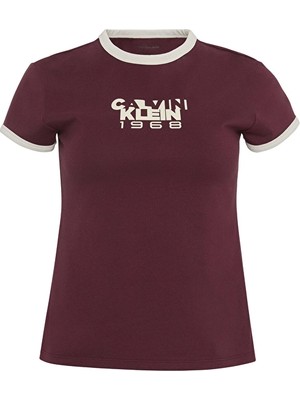 Calvin Klein Jeans Kadın Tişört LV047D208G Kırmızı