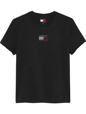 Tommy Jeans Kadın Tişört DW0DW21965 Siyah