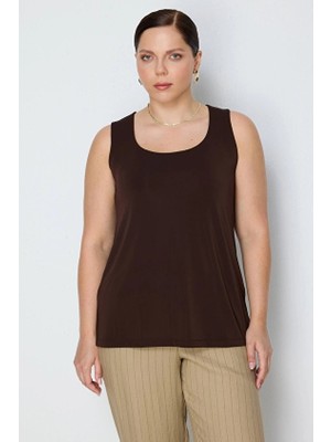 Onfashion Kadın Bluz 71369 Kahverengi