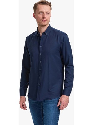 Pierre Cardin Regular Fit Erkek Gömlek Pu 10789 Lacivert