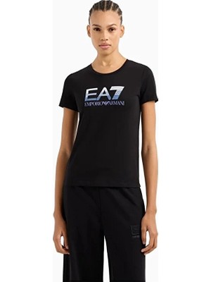 Ea7 Kadın Tişört 7W000183AF10373 Siyah