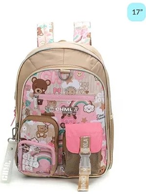 Chimola Toy New World 17'' Brown Sırt Çantası