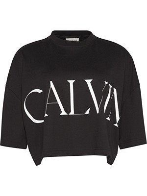 Calvin Klein Jeans Kadın Tişört LV047D206G Siyah
