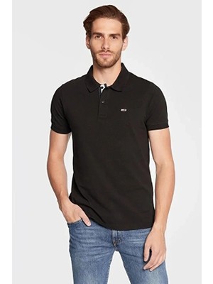Tommy Jeans Erkek Tişört DM0DM15370 Siyah