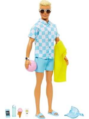 Barbie Plaj Günü Oyun Seti Ken HPL74