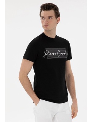 Pierre Cardin Slim Fit Kısa Kol Erkek Tişört 2131684 Siyah