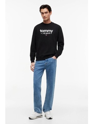 Tommy Jeans Erkek Sweatshirt DM0DM23392 Siyah