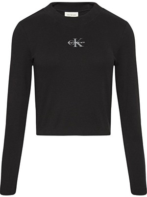 Calvin Klein Jeans Kadın Tişört LV047A803G Siyah
