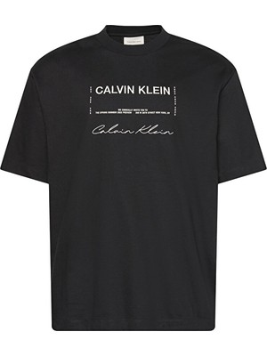 Calvin Klein Jeans Erkek Tişört LV04RE827G Siyah