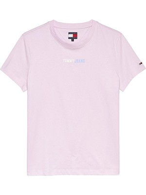 Tommy Jeans Kadın Tişört DW0DW22277 Pembe