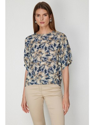 Onfashion Kadın Bluz 74474 Indıgo