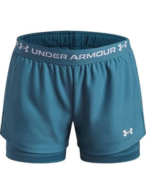 Under Armour Loose Fit Kız Çocuk Şort 6004985 Mavi
