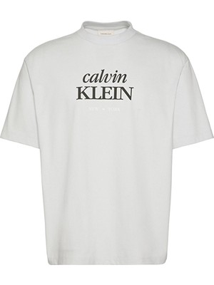 Calvin Klein Jeans Erkek Tişört LV04RF818G Mavi