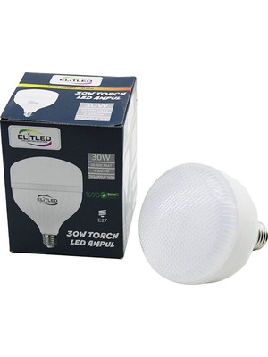 Go İthalat Elitled El-02 12/30 30W Torch LED Bulb Ampul Beyaz - 6400K E27 3300 Lümen 20.000 Saat Ömür (5477)