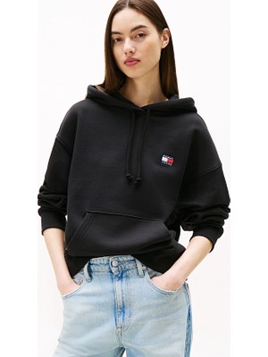 Tommy Jeans Kadın Sweatshirt DW0DW19414 Siyah