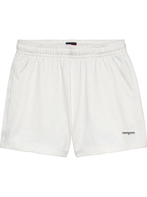 Tommy Jeans Kadın Şort DW0DW22230 Beyaz