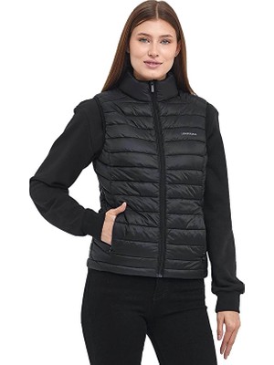 Lumberjack Kadın Yelek Vest Günlük Stil Bodycon Silüet 4SN34 Siyah Renkli Tasarım