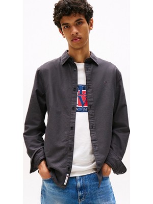 Tommy Jeans Erkek Gömlek DM0DM21298 Siyah